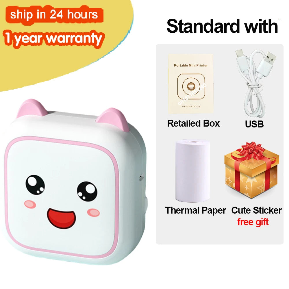 Mini Photo Printer for Kids. 
🎄🎄🎄 For Children Christmas Gifts 🎄🎄🎄