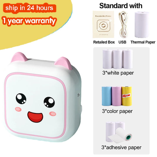 Mini Photo Printer for Kids. 
🎄🎄🎄 For Children Christmas Gifts 🎄🎄🎄