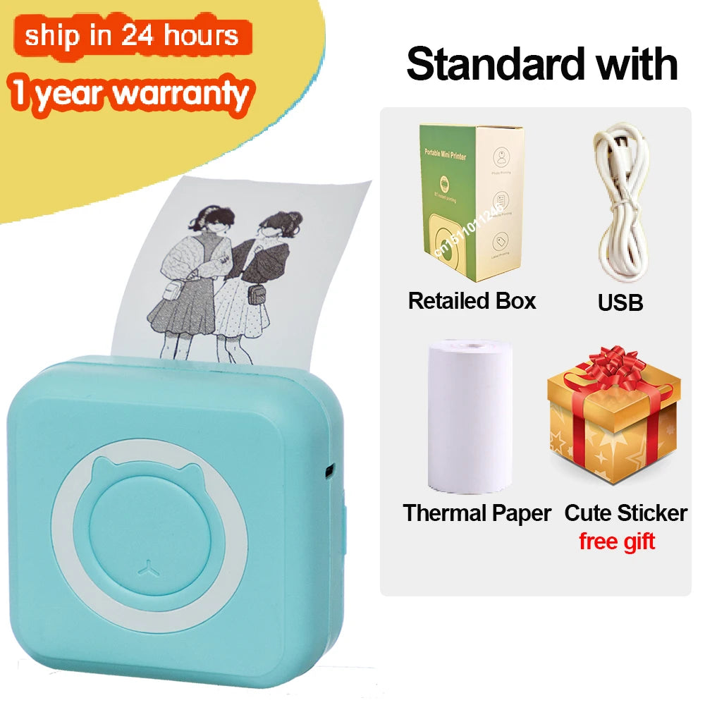 Mini Photo Printer for Kids. 
🎄🎄🎄 For Children Christmas Gifts 🎄🎄🎄