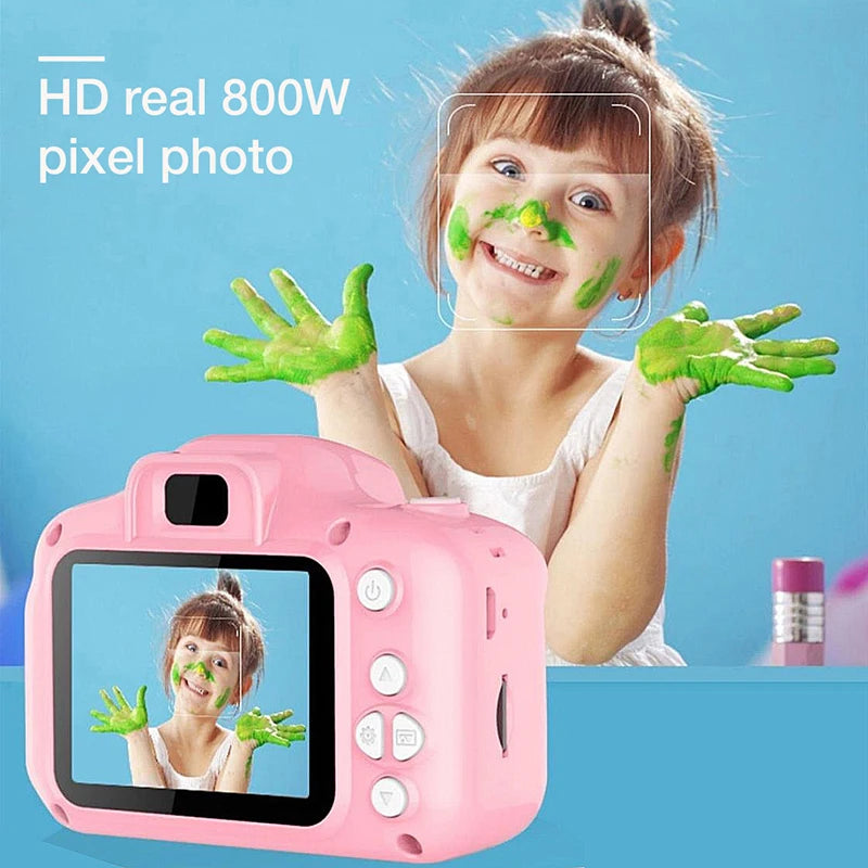 Mini Children Camera X2 Digital Vintage Camera Educational Toys Kids Projection Video Camera Outdoor Photography Toy Gifts