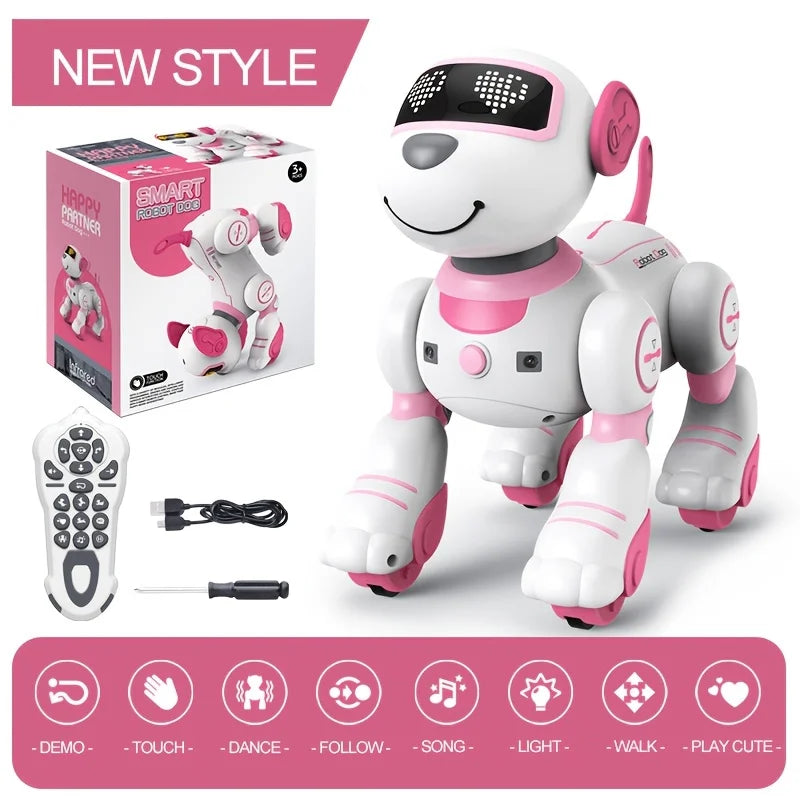 Intelligent Remote Control Robot Dog, Electronic Voice Command Programmable, Touch-sense, Music Song, . 🎄🎄🎄 For Children Christmas Gifts 🎄🎄🎄